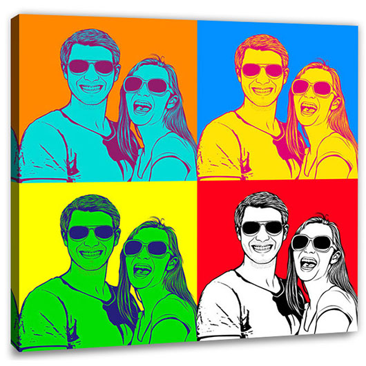 Bild von   pop art  warhol pure  wujpg | Individuelle 🎁 persönliche 🎁 personalisierte Geschenke bedruckt ▪ bestickt ▪ graviert