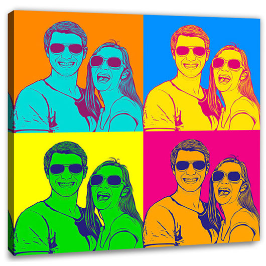 Bild von   pop art  warhol pure  wujpg | Individuelle 🎁 persönliche 🎁 personalisierte Geschenke bedruckt ▪ bestickt ▪ graviert
