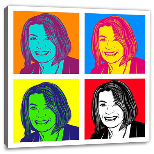 Bild von   pop art  warhol pure  v jpg | Individuelle 🎁 persönliche 🎁 personalisierte Geschenke bedruckt ▪ bestickt ▪ graviert