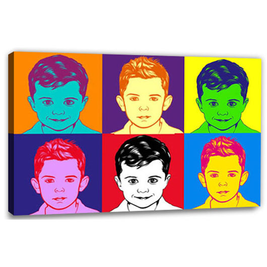 Bild von   pop art  warhol pure  wujpg | Individuelle 🎁 persönliche 🎁 personalisierte Geschenke bedruckt ▪ bestickt ▪ graviert