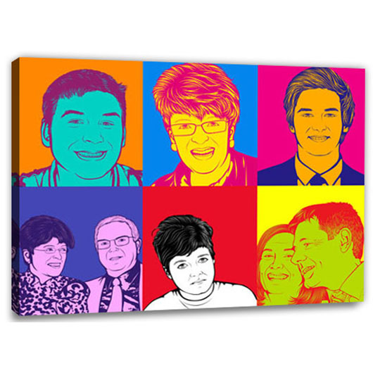 Bild von   pop art  warhol pure  wujpg | Individuelle 🎁 persönliche 🎁 personalisierte Geschenke bedruckt ▪ bestickt ▪ graviert