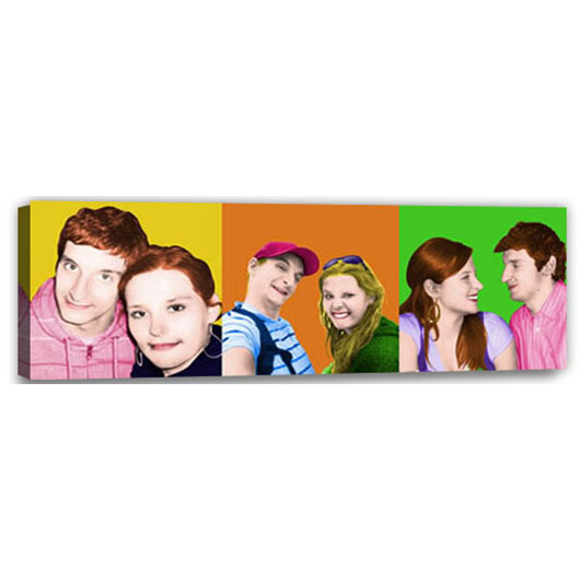 Bild von   pop art  warhol plus  wljpg | Individuelle 🎁 persönliche 🎁 personalisierte Geschenke bedruckt ▪ bestickt ▪ graviert