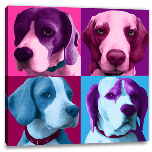 Bild von   pop art  warhol plus  wljpg | Individuelle 🎁 persönliche 🎁 personalisierte Geschenke bedruckt ▪ bestickt ▪ graviert