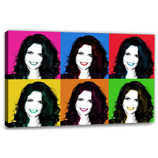 Bild von   pop art  warhol plus  wljpg | Individuelle 🎁 persönliche 🎁 personalisierte Geschenke bedruckt ▪ bestickt ▪ graviert