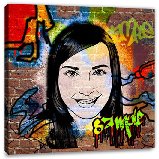 Bild von   pop art graffiti  grajpg | Individuelle 🎁 persönliche 🎁 personalisierte Geschenke bedruckt ▪ bestickt ▪ graviert