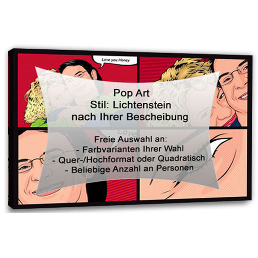 Bild von   pop art  lichtenstein eigenejpg | Individuelle 🎁 persönliche 🎁 personalisierte Geschenke bedruckt ▪ bestickt ▪ graviert