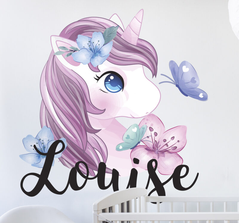 Bild von   personalisierte sticker einhorjpg | Individuelle 🎁 persönliche 🎁 personalisierte Geschenke bedruckt ▪ bestickt ▪ graviert