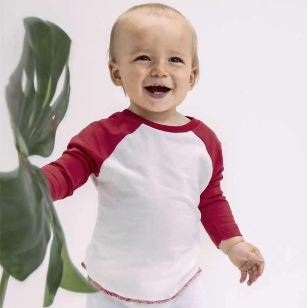 Bild von   baby langarmshirt baseballjpg | Individuelle 🎁 persönliche 🎁 personalisierte Geschenke bedruckt ▪ bestickt ▪ graviert
