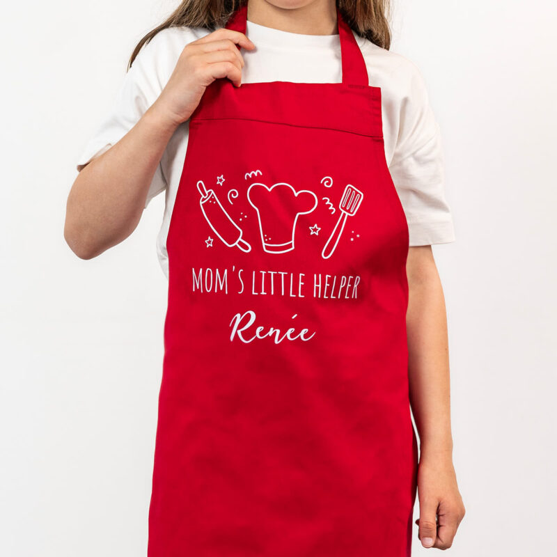 Bild von   farbige kinderschuerze rotjpg | Individuelle 🎁 persönliche 🎁 personalisierte Geschenke bedruckt ▪ bestickt ▪ graviert