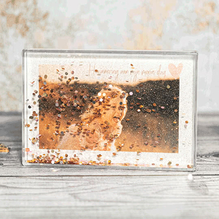Bild von   schuettelrahmen mit foto querfjpg | Individuelle 🎁 persönliche 🎁 personalisierte Geschenke bedruckt ▪ bestickt ▪ graviert