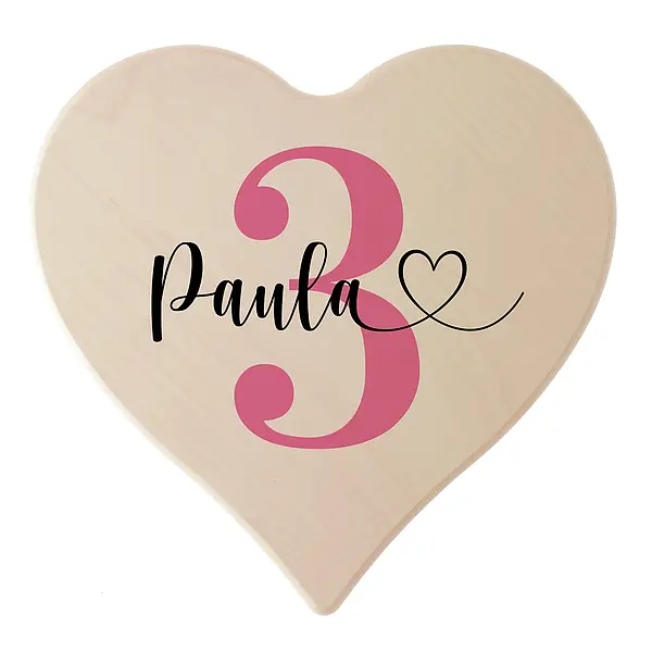 Bild von   holzherz zum geburtstag mit najpg | Individuelle 🎁 persönliche 🎁 personalisierte Geschenke bedruckt ▪ bestickt ▪ graviert