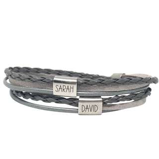 Bild von   wickelarmband mit zwei wunschtjpg | Individuelle 🎁 persönliche 🎁 personalisierte Geschenke bedruckt ▪ bestickt ▪ graviert