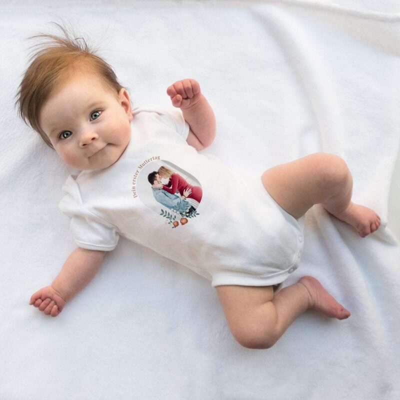 Baby Body bedrucken erster Muttertag 74/80
