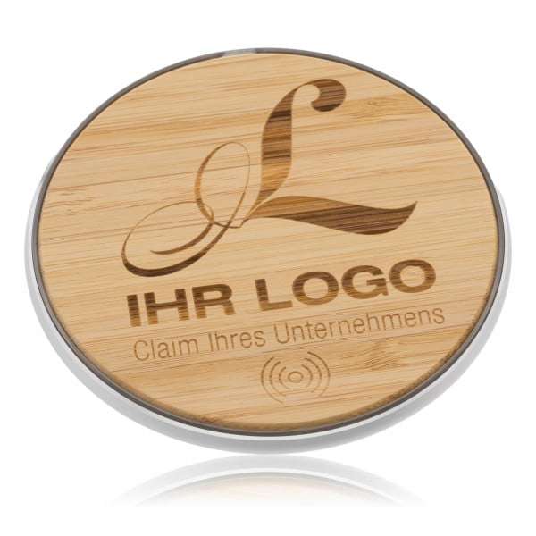Bild von   induktionsladegeraet mit bambujpg | Individuelle 🎁 persönliche 🎁 personalisierte Geschenke bedruckt ▪ bestickt ▪ graviert
