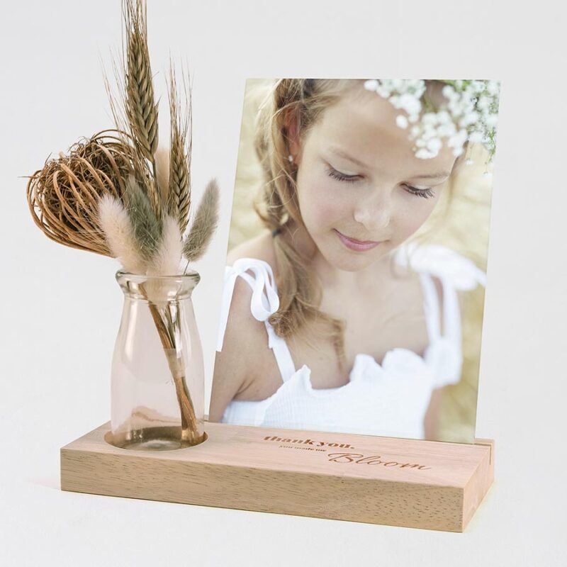 Bild von   fotohalter aus holz bloojpg | Individuelle 🎁 persönliche 🎁 personalisierte Geschenke bedruckt ▪ bestickt ▪ graviert