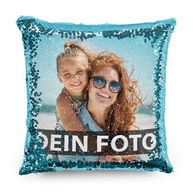 Bild von   fotokissen mit wendepaillettenjpg | Individuelle 🎁 persönliche 🎁 personalisierte Geschenke bedruckt ▪ bestickt ▪ graviert