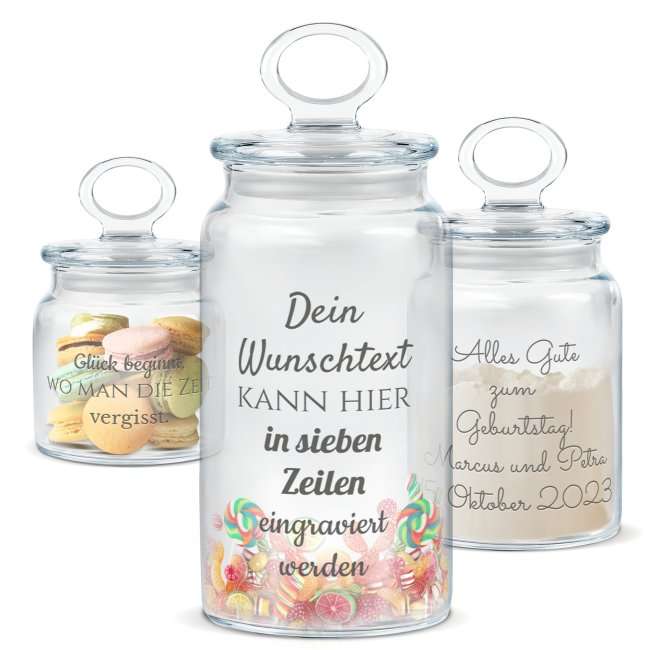 Bild von   personalisierte vorratsdose aujpg | Individuelle 🎁 persönliche 🎁 personalisierte Geschenke bedruckt ▪ bestickt ▪ graviert