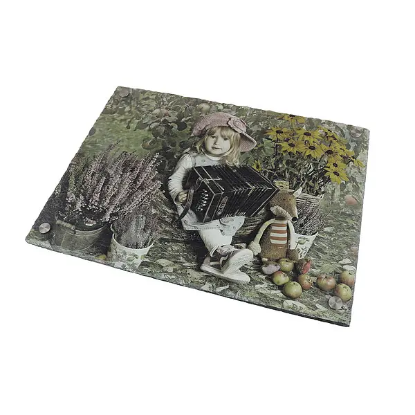 Bild von   schieferplatte mit eigenem fotjpg | Individuelle 🎁 persönliche 🎁 personalisierte Geschenke bedruckt ▪ bestickt ▪ graviert