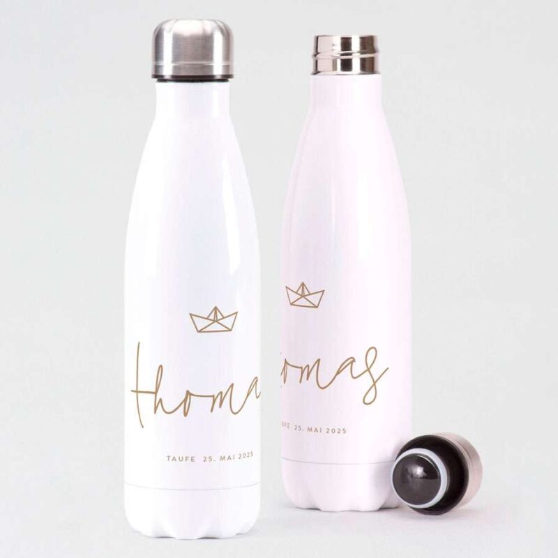 Bild von   moderne trinkflasche selbst gejpg | Individuelle 🎁 persönliche 🎁 personalisierte Geschenke bedruckt ▪ bestickt ▪ graviert