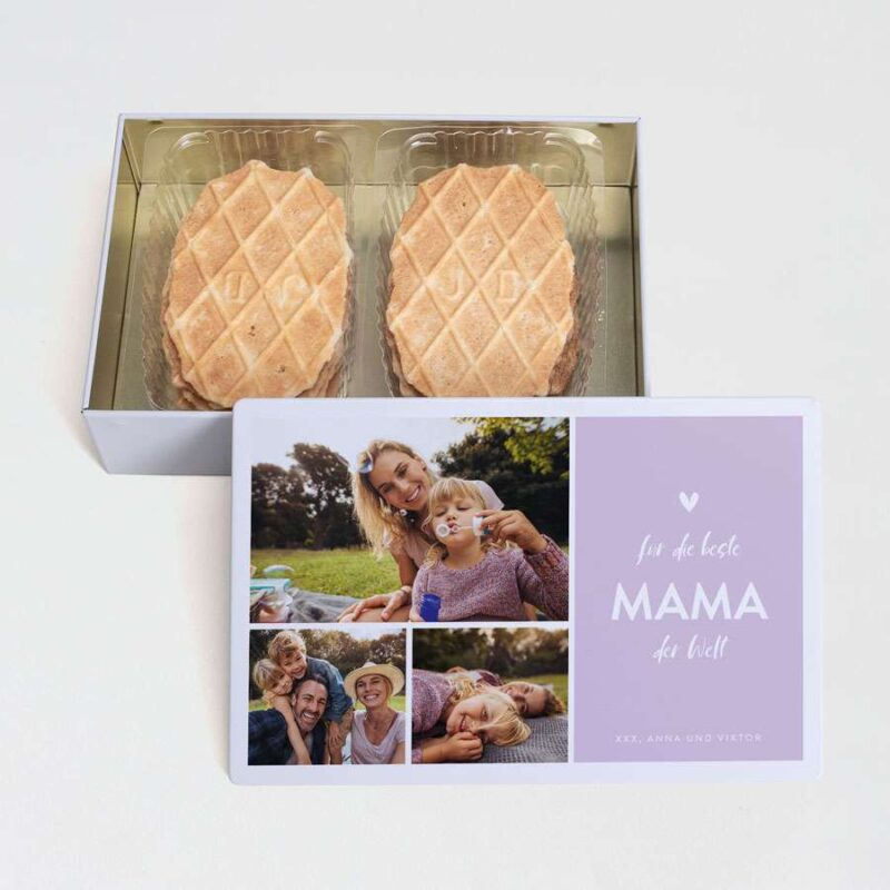 Bild von   suesse keksdose in weiss mit fjpg | Individuelle 🎁 persönliche 🎁 personalisierte Geschenke bedruckt ▪ bestickt ▪ graviert
