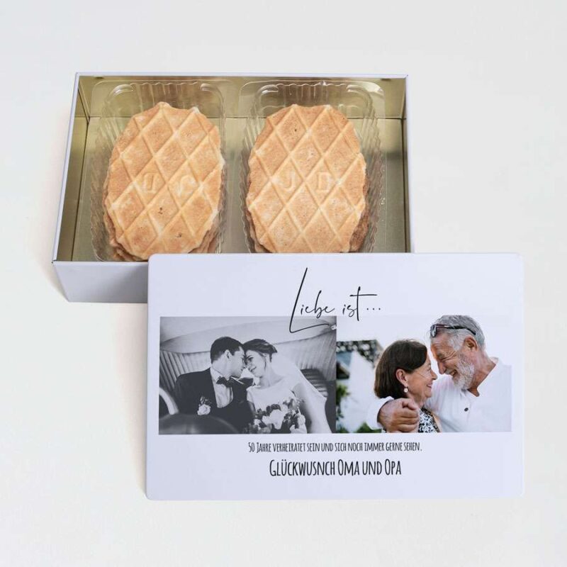 Bild von   schicke keksdose in weiss mitjpg | Individuelle 🎁 persönliche 🎁 personalisierte Geschenke bedruckt ▪ bestickt ▪ graviert
