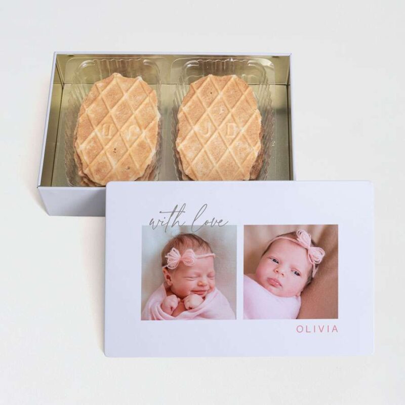 Bild von   suesse keksdose in weiss mit zjpg | Individuelle 🎁 persönliche 🎁 personalisierte Geschenke bedruckt ▪ bestickt ▪ graviert