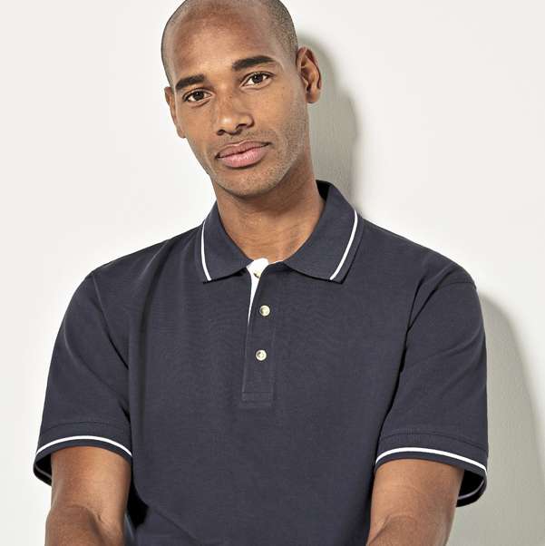 Bild von   kontrast poloshirt premiumjpg | Individuelle 🎁 persönliche 🎁 personalisierte Geschenke bedruckt ▪ bestickt ▪ graviert