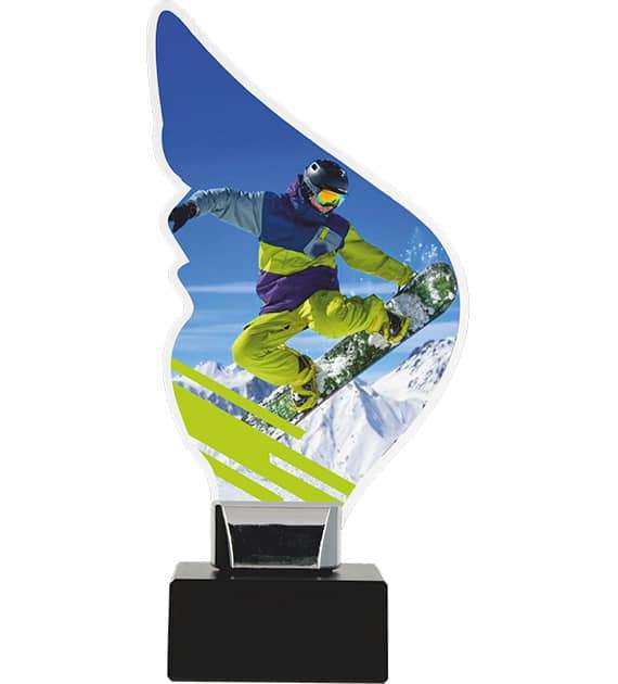 Bild von   acryltrophaee snowboard freestjpg | Individuelle 🎁 persönliche 🎁 personalisierte Geschenke bedruckt ▪ bestickt ▪ graviert
