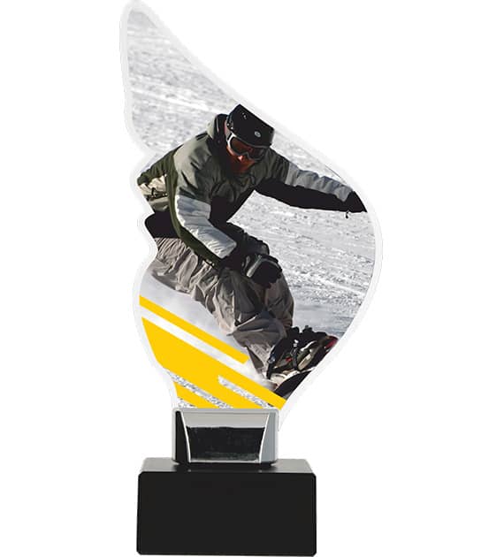 Bild von   acryltrophaee alpinen snowboarjpg | Individuelle 🎁 persönliche 🎁 personalisierte Geschenke bedruckt ▪ bestickt ▪ graviert
