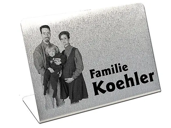 Bild von   tischaufsteller mit foto oderjpg | Individuelle 🎁 persönliche 🎁 personalisierte Geschenke bedruckt ▪ bestickt ▪ graviert