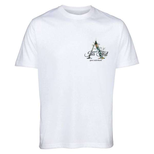 Bild von   t shirt aquarell mit buchstajpg | Individuelle 🎁 persönliche 🎁 personalisierte Geschenke bedruckt ▪ bestickt ▪ graviert