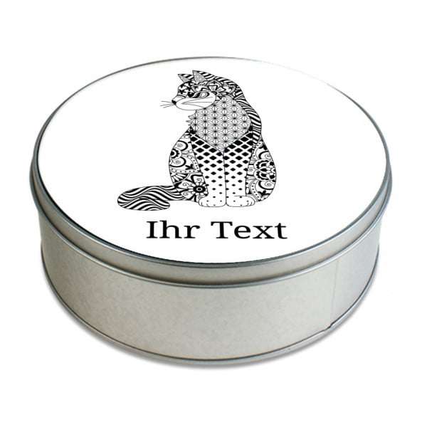 "Zentangle" Keksdose / Geschenkdose mit Motiv & Individualisierung