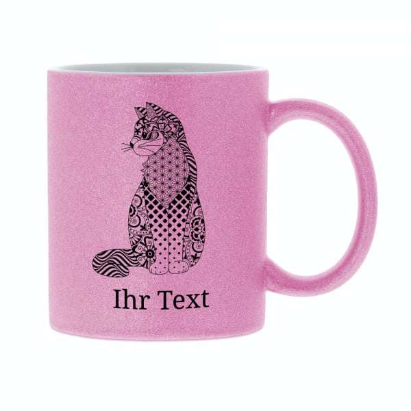 Bild von   sale zentangle keramiktassjpg | Individuelle 🎁 persönliche 🎁 personalisierte Geschenke bedruckt ▪ bestickt ▪ graviert