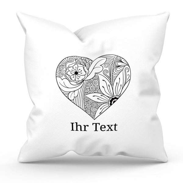 Bild von   w kissenbezug zentangle hjpg | Individuelle 🎁 persönliche 🎁 personalisierte Geschenke bedruckt ▪ bestickt ▪ graviert