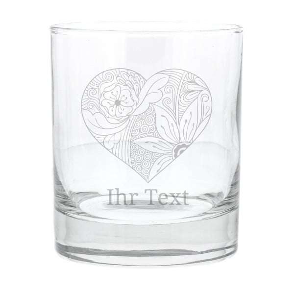 Bild von   w whiskey glas zentanglejpg | Individuelle 🎁 persönliche 🎁 personalisierte Geschenke bedruckt ▪ bestickt ▪ graviert