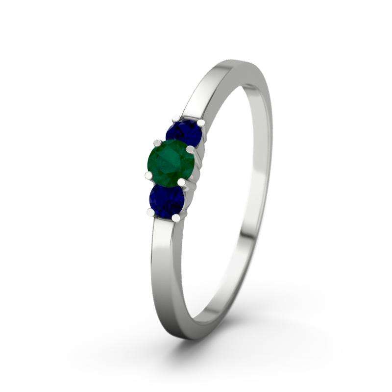 Bild von   smaragd platinumring shannonjpg | Individuelle 🎁 persönliche 🎁 personalisierte Geschenke bedruckt ▪ bestickt ▪ graviert
