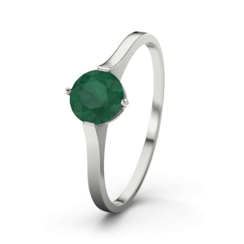 Bild von   smaragd weissgoldring summerjpg | Individuelle 🎁 persönliche 🎁 personalisierte Geschenke bedruckt ▪ bestickt ▪ graviert