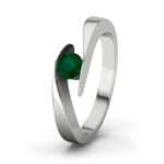 Bild von   smaragd weissgoldring summer bjpg | Individuelle 🎁 persönliche 🎁 personalisierte Geschenke bedruckt ▪ bestickt ▪ graviert