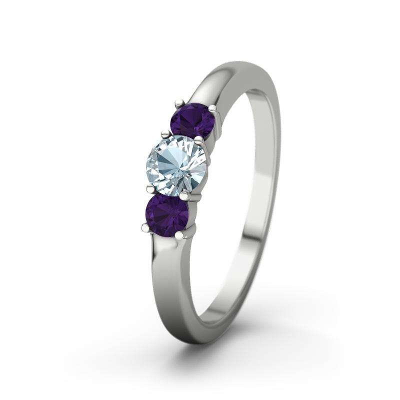 Bild von   aquamarin platinumring roubyjpg | Individuelle 🎁 persönliche 🎁 personalisierte Geschenke bedruckt ▪ bestickt ▪ graviert