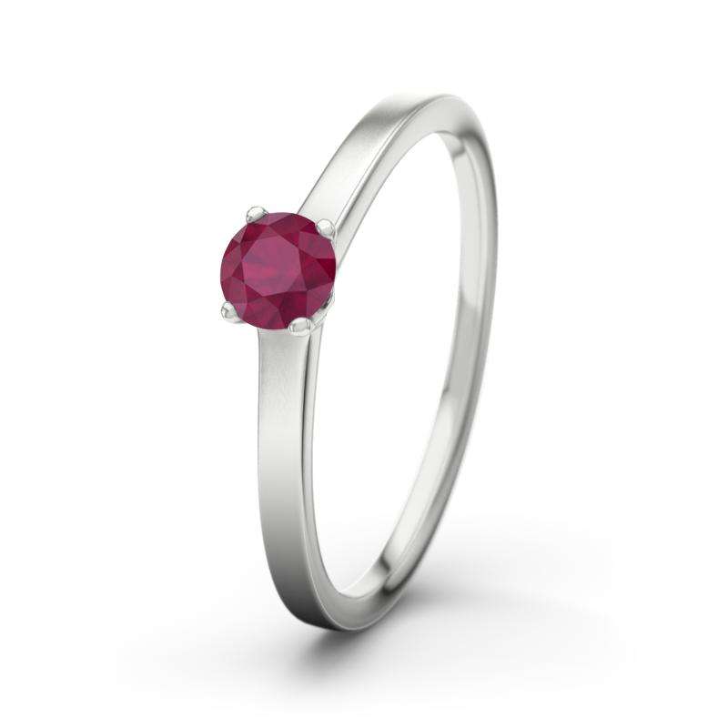 Bild von   rubin weissgoldring jenniferjpg | Individuelle 🎁 persönliche 🎁 personalisierte Geschenke bedruckt ▪ bestickt ▪ graviert