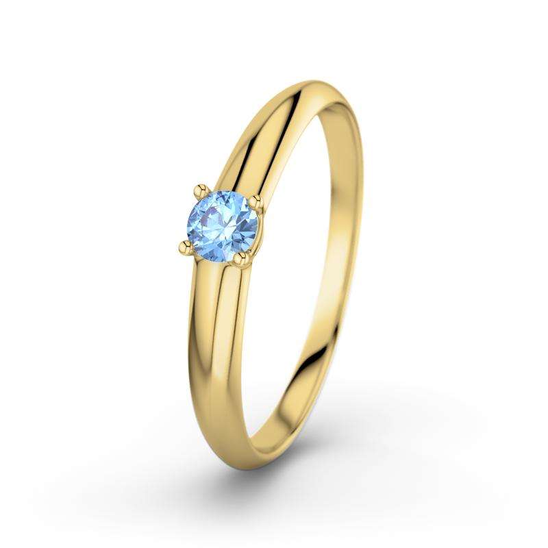 Bild von   blauer topas gelbgoldring ulrijpg | Individuelle 🎁 persönliche 🎁 personalisierte Geschenke bedruckt ▪ bestickt ▪ graviert