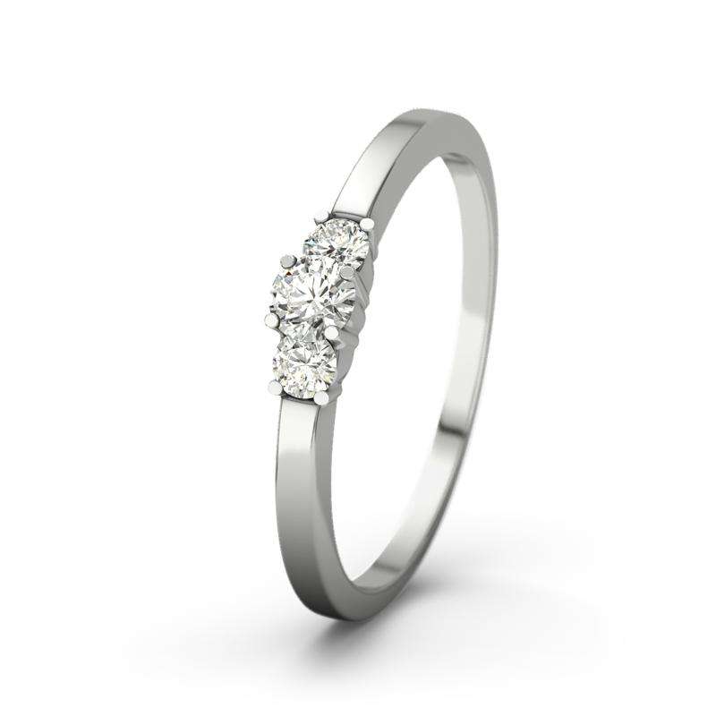 Diamant SI1 Platinumring Shannon - (Platinum 950) Ring mit gratis Ringgravur