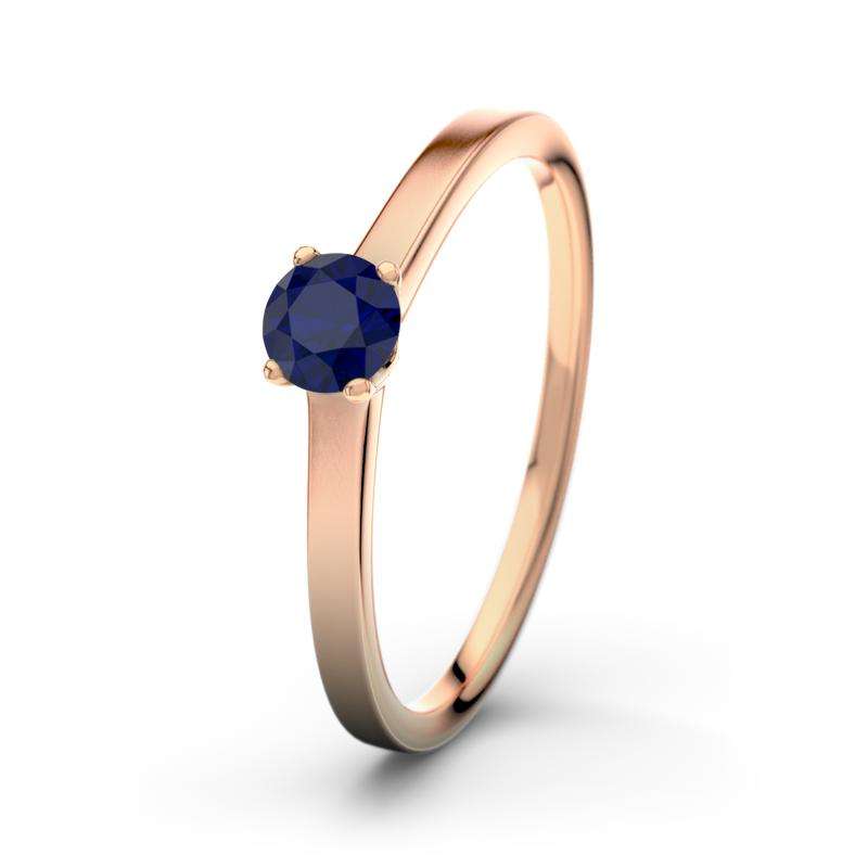 Bild von   blauer saphir rotgoldring jennjpg | Individuelle 🎁 persönliche 🎁 personalisierte Geschenke bedruckt ▪ bestickt ▪ graviert