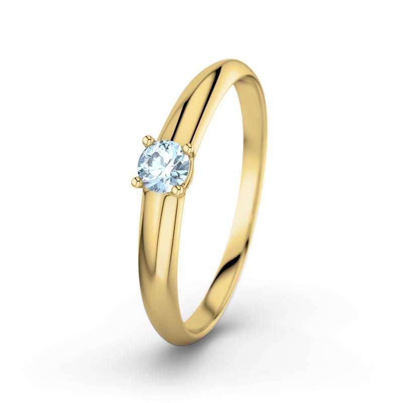 Bild von   aquamarin gelbgoldring ulrikejpg | Individuelle 🎁 persönliche 🎁 personalisierte Geschenke bedruckt ▪ bestickt ▪ graviert