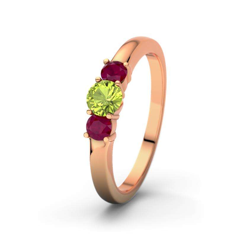 Bild von   peridot rotgoldring rouby rjpg | Individuelle 🎁 persönliche 🎁 personalisierte Geschenke bedruckt ▪ bestickt ▪ graviert