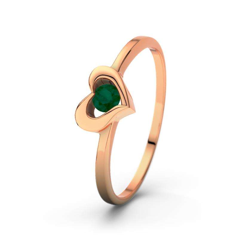 Bild von   smaragd rotgoldring lisa rojpg | Individuelle 🎁 persönliche 🎁 personalisierte Geschenke bedruckt ▪ bestickt ▪ graviert