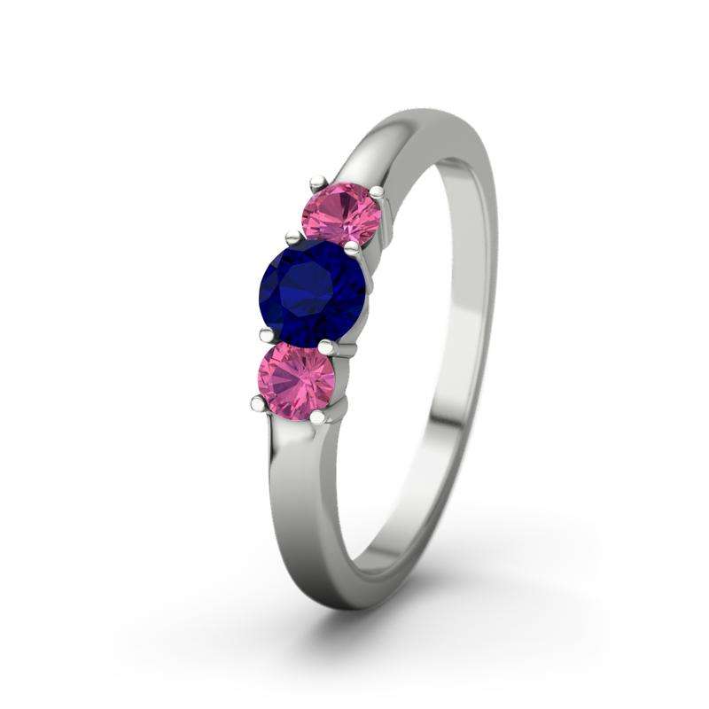 Bild von   blauer saphir platinumring roujpg | Individuelle 🎁 persönliche 🎁 personalisierte Geschenke bedruckt ▪ bestickt ▪ graviert