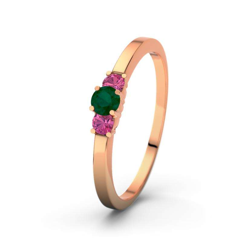 Bild von   pinker turmalin rotgoldring shjpg | Individuelle 🎁 persönliche 🎁 personalisierte Geschenke bedruckt ▪ bestickt ▪ graviert
