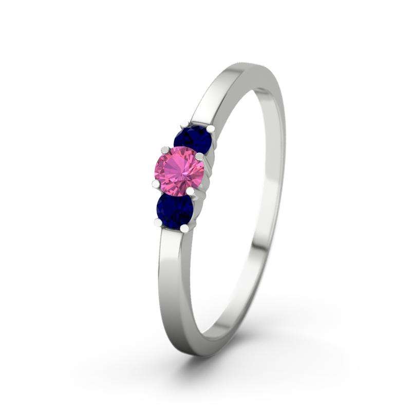Bild von   pinker turmalin weissgoldringjpg | Individuelle 🎁 persönliche 🎁 personalisierte Geschenke bedruckt ▪ bestickt ▪ graviert