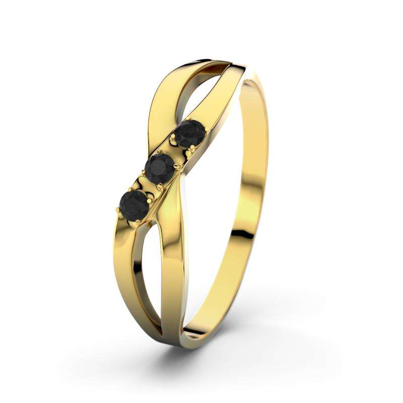 Bild von   diamant schwarz gelbgoldring djpg | Individuelle 🎁 persönliche 🎁 personalisierte Geschenke bedruckt ▪ bestickt ▪ graviert